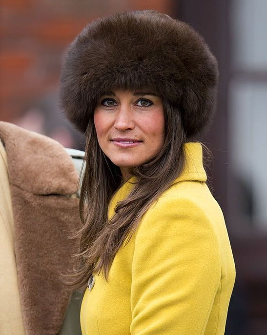 Luxury Baby Alpaca fur hat BROWN - Real fur alpaca hat  display picture 3
