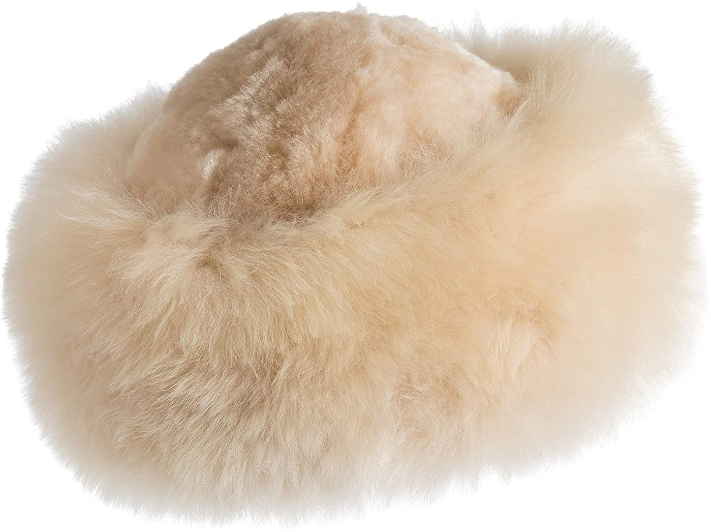 Beige hat fur alpaca