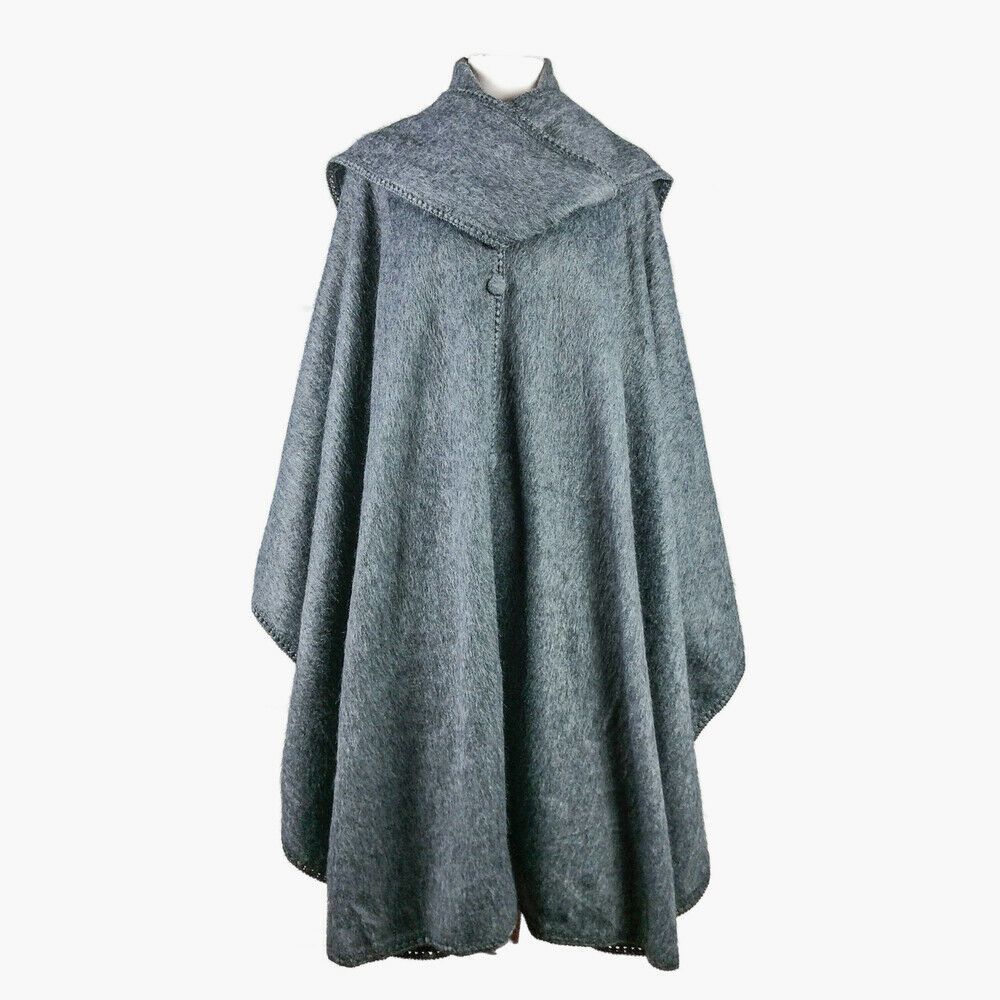 Manteaux Alpaga Femme Ponchos Doux - Poncho et Écharpe Alpaga Laine Mélangée