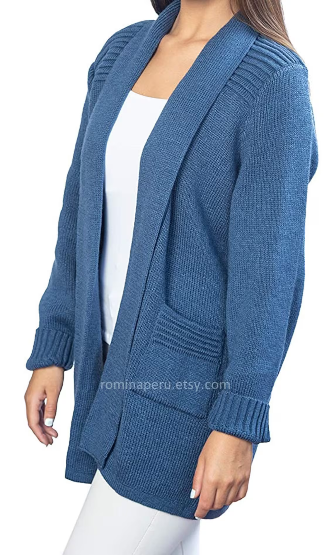 Damen-Cardigan aus Alpakawolle – warm, weich und dick