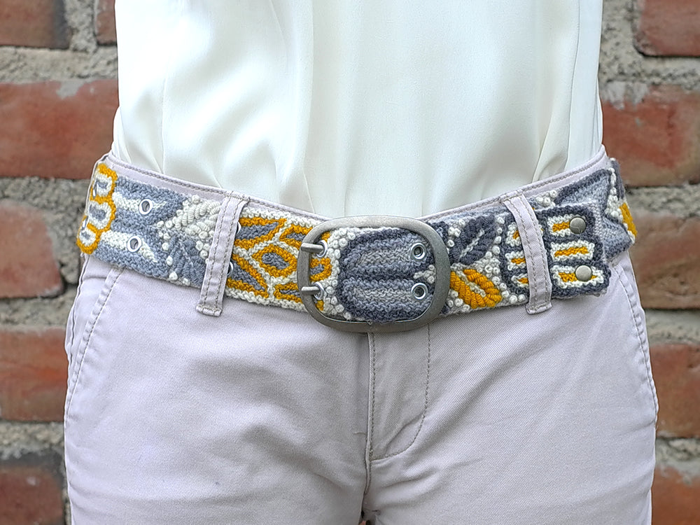 yellow belt embroidered