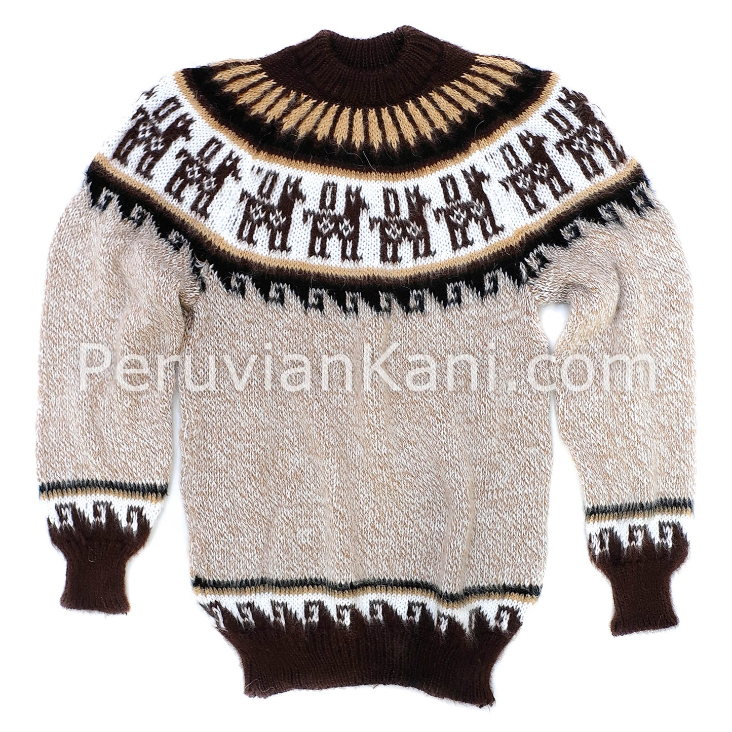 Alpakapullover mit Rundhalsausschnitt