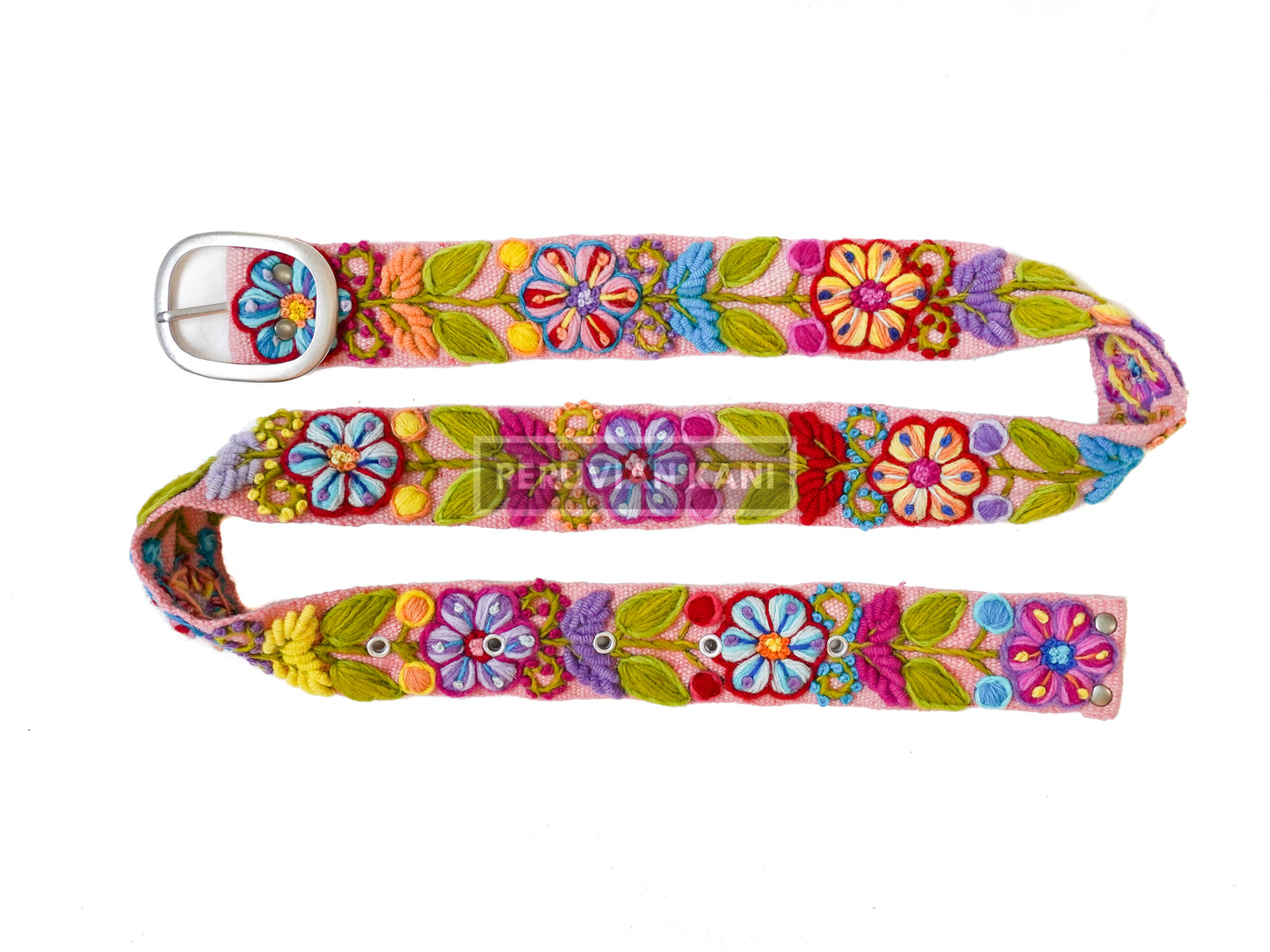 Wayta embroidered belt pink