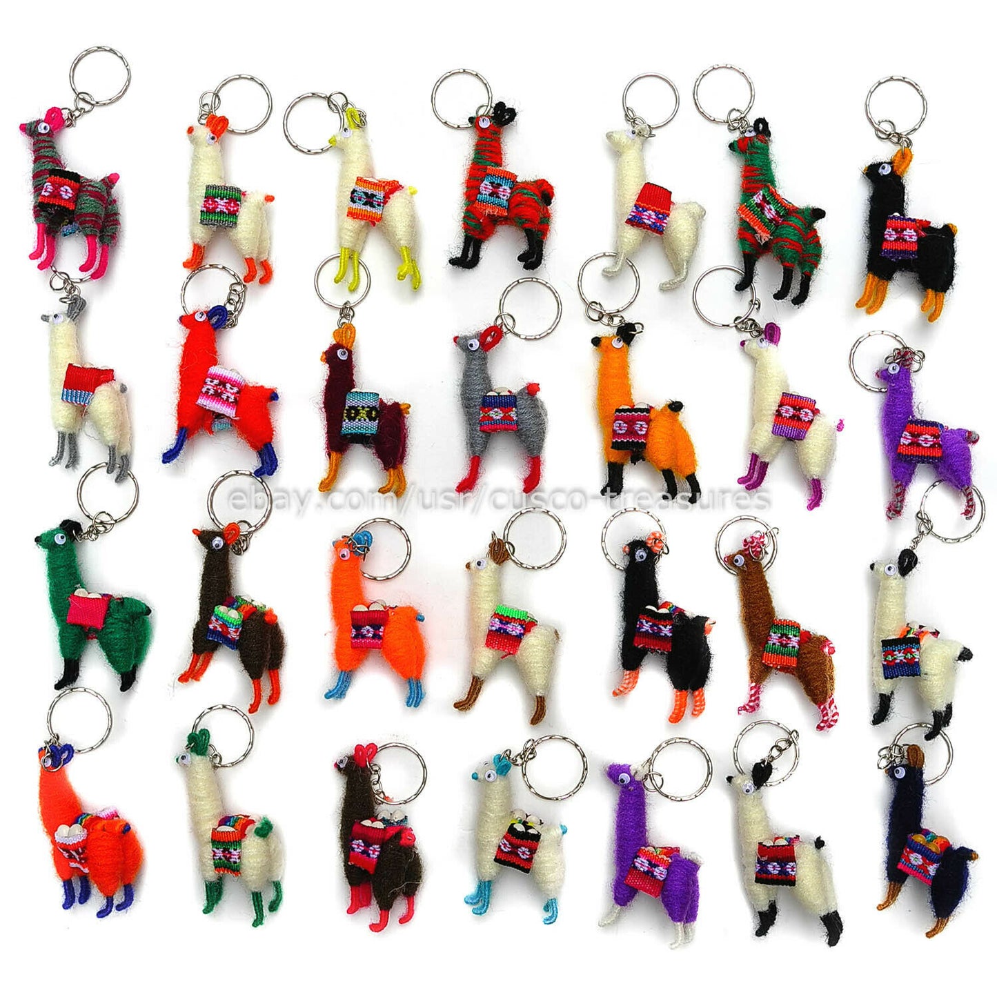 Wholesale Keychain Llama Miniature Alpaca lot of 100